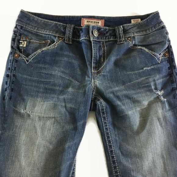 Women’s MEK DNM Bombay Bermuda Blue Denim Jean Spring Summer Shorts Sz - 29 - Picture 2 of 5